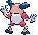 Sprite Animado Mr. Mime Blanco Negro