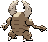 Sprite Animado Pinsir Blanco Negro
