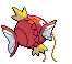 Sprite Animado Magikarp Blanco Negro
