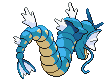 Sprite Animado Gyarados Blanco Negro