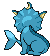 Sprite Animado Vaporeon Blanco Negro