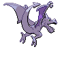 Sprite Animado Aerodactyl Blanco Negro
