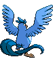 Sprite Animado Articuno Blanco Negro