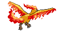 Sprite Animado Moltres Blanco Negro