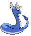 Sprite Animado Dragonair Blanco Negro