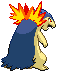 Sprite Animado Typhlosion Blanco Negro