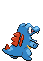 Sprite Animado Totodile Blanco Negro