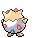 Sprite Animado Togepi Blanco Negro