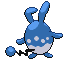 Sprite Animado Azumarill Blanco Negro