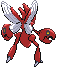 Sprite Animado Scizor Blanco Negro