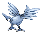 Sprite Animado Skarmory Blanco Negro