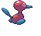 Sprite Animado Porygon2 Blanco Negro