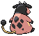Sprite Animado Miltank Blanco Negro