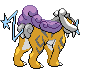 Sprite Animado Raikou Blanco Negro
