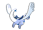 Sprite Animado Lugia Blanco Negro