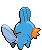 Sprite Animado Mudkip Blanco Negro