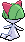 Sprite Animado Ralts Blanco Negro
