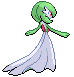 Sprite Animado Gardevoir Blanco Negro