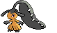 Sprite Animado Mawile Blanco Negro