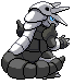 Sprite Animado Aggron Blanco Negro