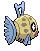 Sprite Animado Feebas Blanco Negro