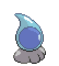 Sprite Animado Castform Blanco Negro