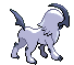 Sprite Animado Absol Blanco Negro