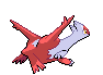 Sprite Animado Latias Blanco Negro