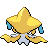 Sprite Animado Jirachi Blanco Negro