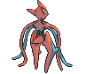 Sprite Animado Deoxys Blanco Negro