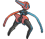 Sprite Animado Deoxys Blanco Negro