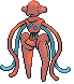 Sprite Animado Deoxys Blanco Negro