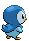 Sprite Animado Piplup Blanco Negro