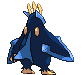 Sprite Animado Empoleon Blanco Negro
