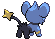 Sprite Animado Shinx Blanco Negro