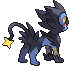 Sprite Animado Luxray Blanco Negro
