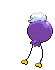 Sprite Animado Drifloon Blanco Negro