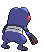 Sprite Animado Croagunk Blanco Negro