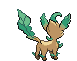 Sprite Animado Leafeon Blanco Negro