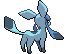 Sprite Animado Glaceon Blanco Negro