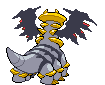 Sprite Animado Giratina Blanco Negro