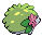 Sprite Animado Shaymin Blanco Negro