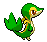 Sprite Animado Snivy Blanco Negro