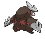 Sprite Animado Excadrill Blanco Negro