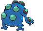 Sprite Animado Seismitoad Blanco Negro