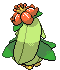 Sprite Animado Lilligant Blanco Negro