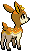Sprite Animado Deerling Blanco Negro