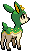 Sprite Animado Deerling Blanco Negro
