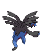 Sprite Animado Hydreigon Blanco Negro