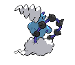 Sprite Animado Thundurus Blanco Negro